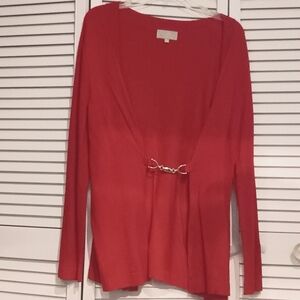 Beautiful red buckle sweater